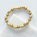 Single Strand Bullet Casing Shell Bracelet - Brass