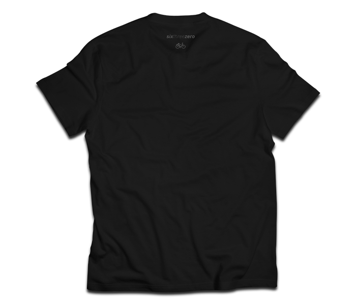 sixthreezero EVRYjourney Premium Short Sleeve Crew Black Beauty 100% Cotton Unisex Shirt