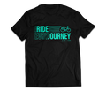 sixthreezero EVRYjourney Premium Short Sleeve Crew Black Beauty Mint 100% Cotton Unisex Shirt