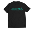 sixthreezero EVRYjourney Premium Short Sleeve Crew Black Beauty Mint Green 100% Cotton Unisex Shirt