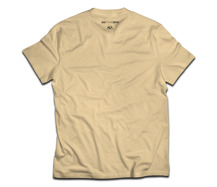 sixthreezero EVRYjourney Premium Short Sleeve Crew Papyrus Black 100% Cotton Unisex Shirt