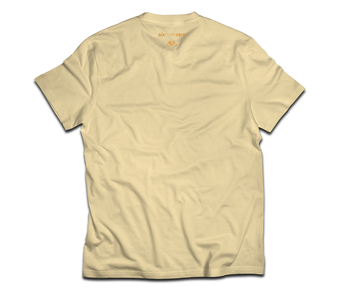 sixthreezero EVRYjourney Premium Short Sleeve Crew Papyrus Orange 100% Cotton Unisex Shirt
