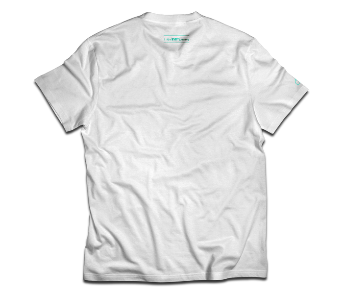 sixthreezero EVRYjourney Premium Short Sleeve Crew Snow White Mint Green 100% Cotton Unisex Shirt