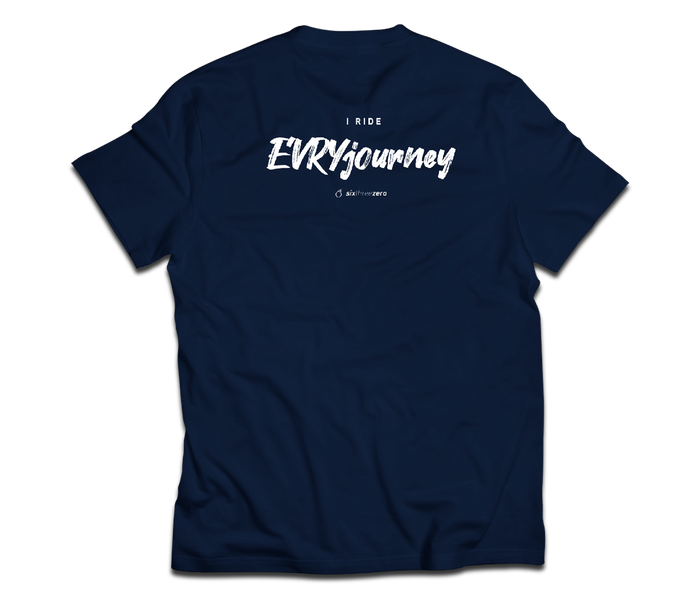 sixthreezero Premium Short Sleeve Crew EVRY Shirt Design C Pageant Blue/White