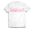 sixthreezero White with Fading Coral 100% Cotton Unisex Shirt