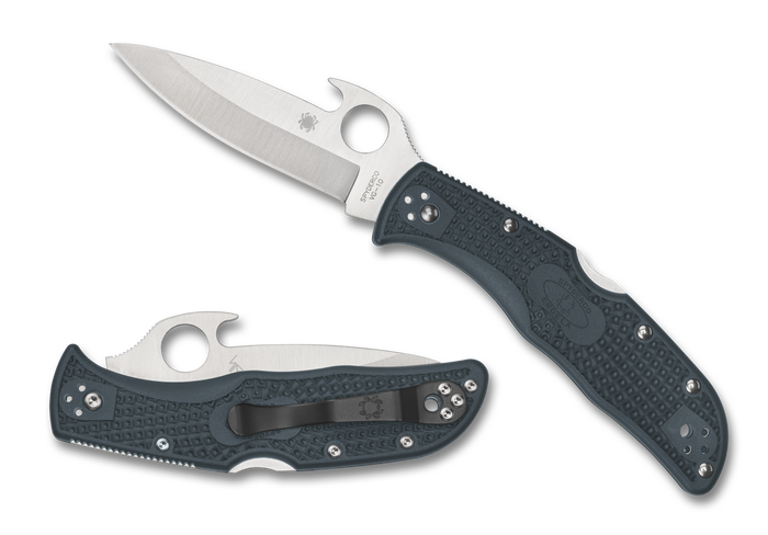 Spyderco Endela - Emerson Opener - Gray FRN - Plain Edge - C243PGYW - SNK/WTO - Home Office