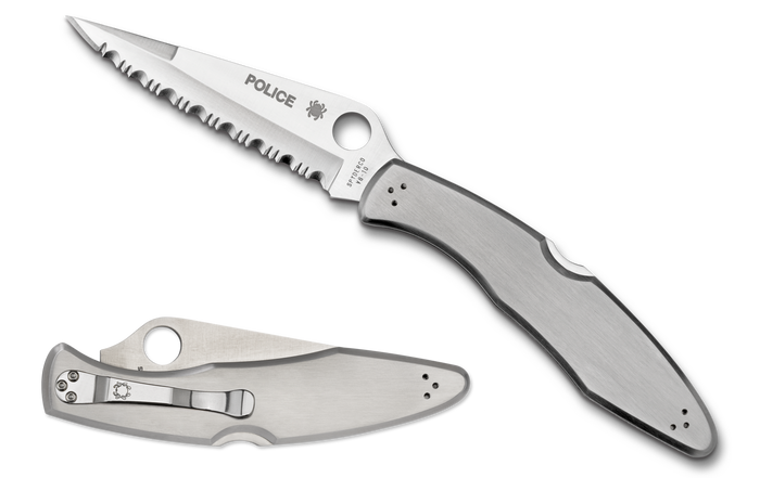 Spyderco Police - Stainless Steel - Serrated Edge - C07S - SNK/WTO - Home Office