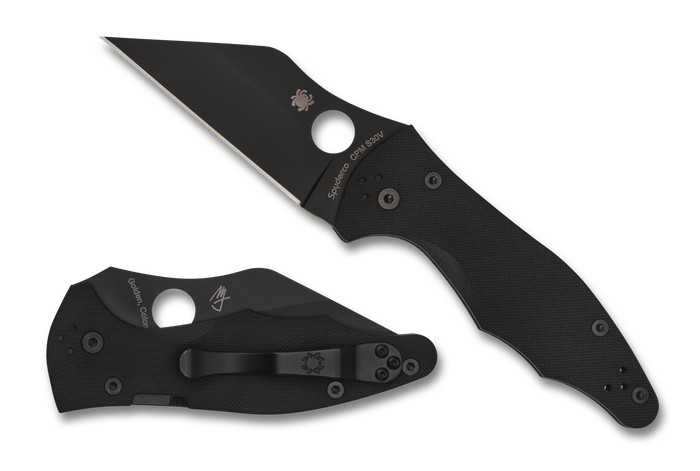 Spyderco Yojimbo 2 - Black Blade - Black G10 - CPM-S30V - C85GPBBK2 - SNK/WTO - Home Office