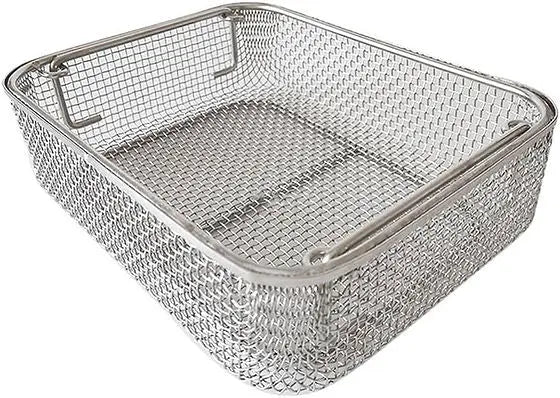Sterilisation BasketFlat Base Perforated Baskets- New in Box Sterilisation Basket SelfiMed UK