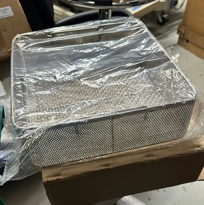 Sterilisation BasketFlat Base Perforated Baskets- New in Box Sterilisation Basket SelfiMed UK
