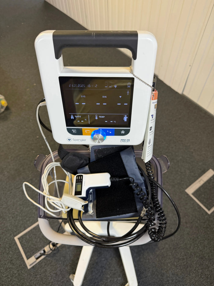 Suntech Medical Spengler Pro VS Check Vital Signs Monitor on Rollstand vital signs monitor rollstand SelfiMed UK