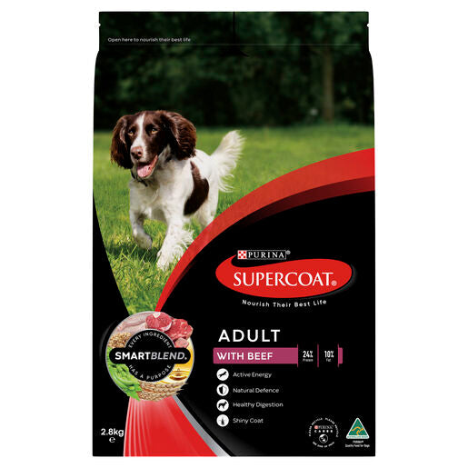 SUPERCOAT ADULT BEEF 2.8KG