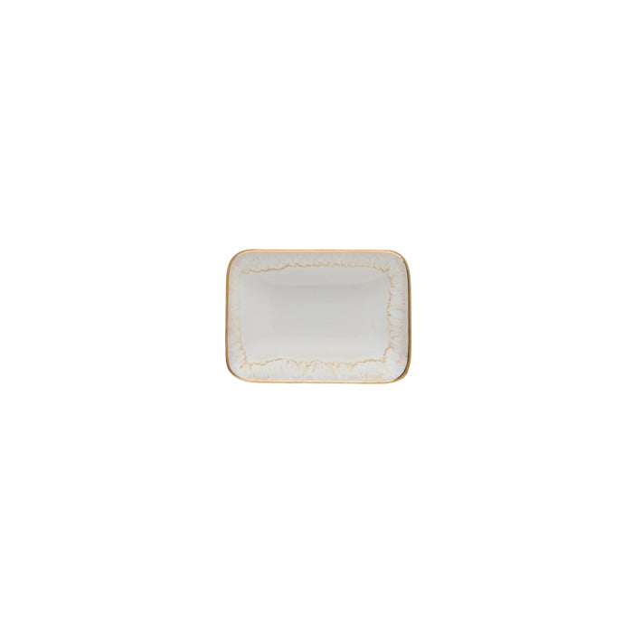 Taormina Bath White/Gold Soap Dish