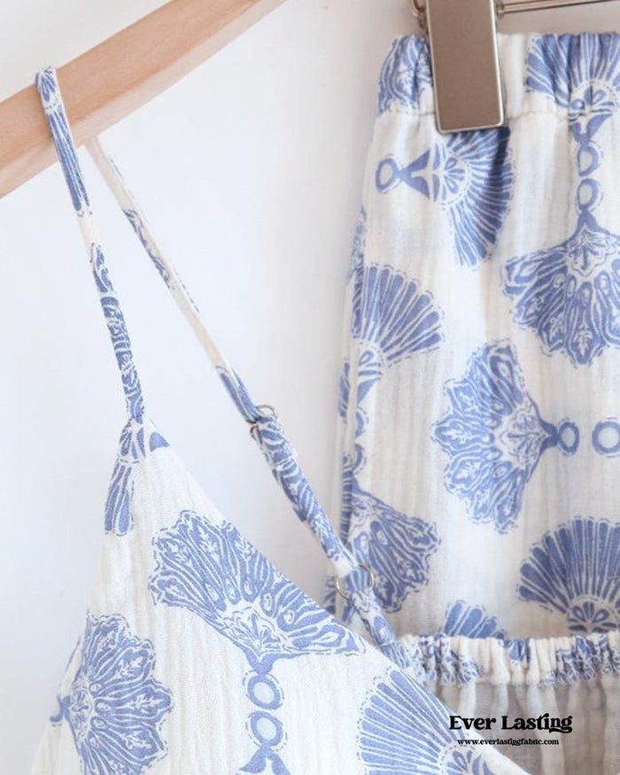 Tassel Tank Cardigan and Long Pants Pajama Set - Ever Lasting