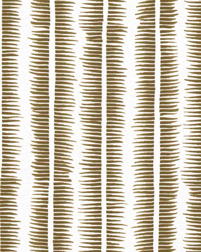 Textured Stripe in Gold on White