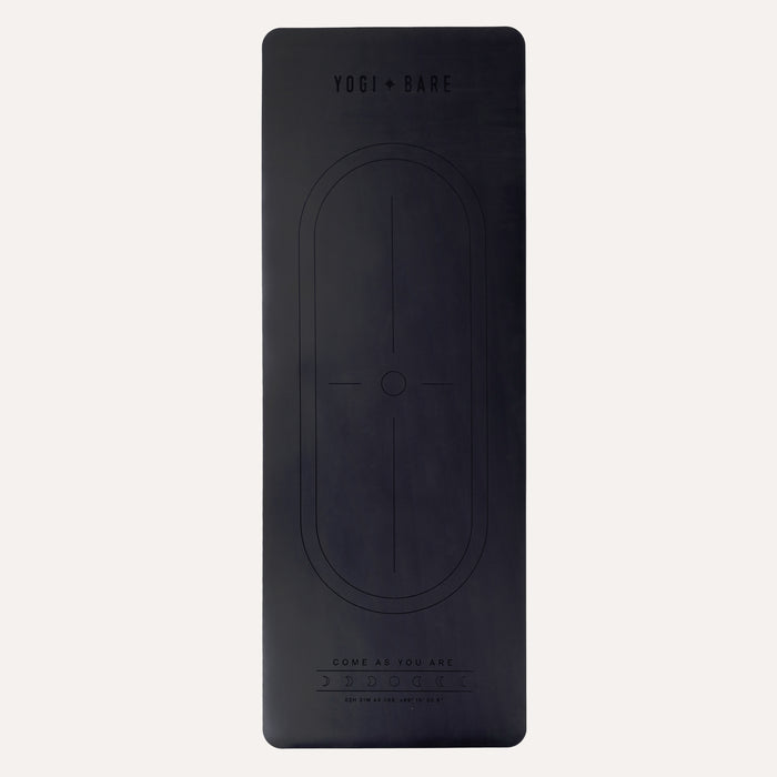 The Original Paws Sticky Grip Yoga Mat. Natural Rubber - Midnight Black