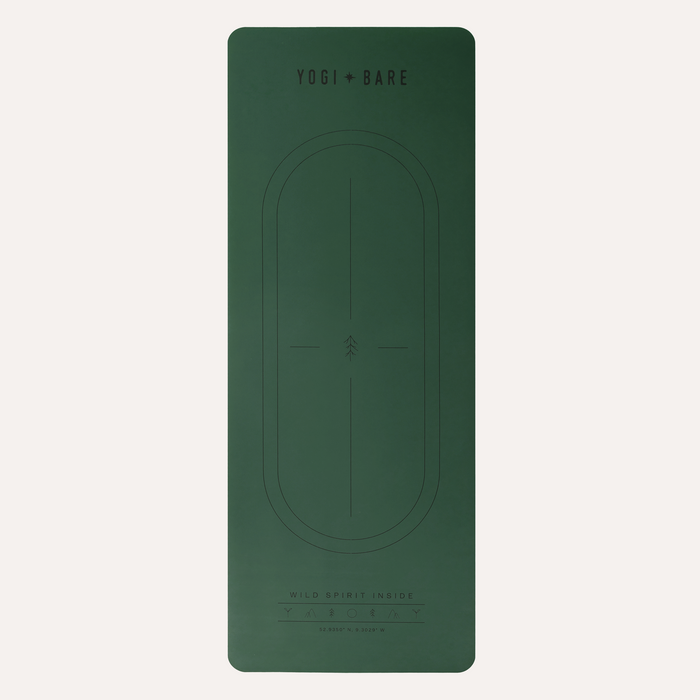 The Original Paws Sticky Grip Yoga Mat. Natural Rubber -  Wild Forest