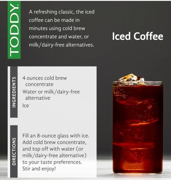 TODDY COLD BREW KIT w/2 Free Bags of Coffee!