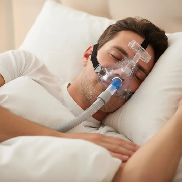 Universal Full Face Mask with Free Adjustable Headgear & CPAP Hose face cpap mask SelfiMed UK