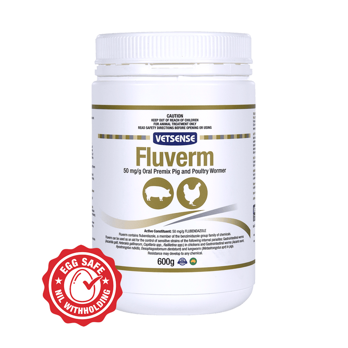 VETSENSE FLUVERM PIG & POULTRY WORMER 600G