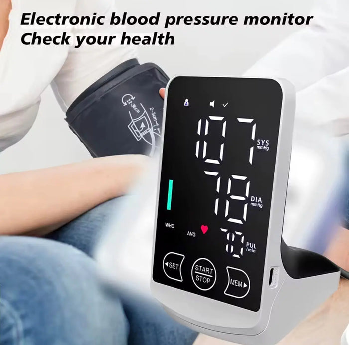 Voice Tonometer Portable LED Upper Arm Smart Blood Pressure Monitor smart blood pressure monitor SelfiMed UK