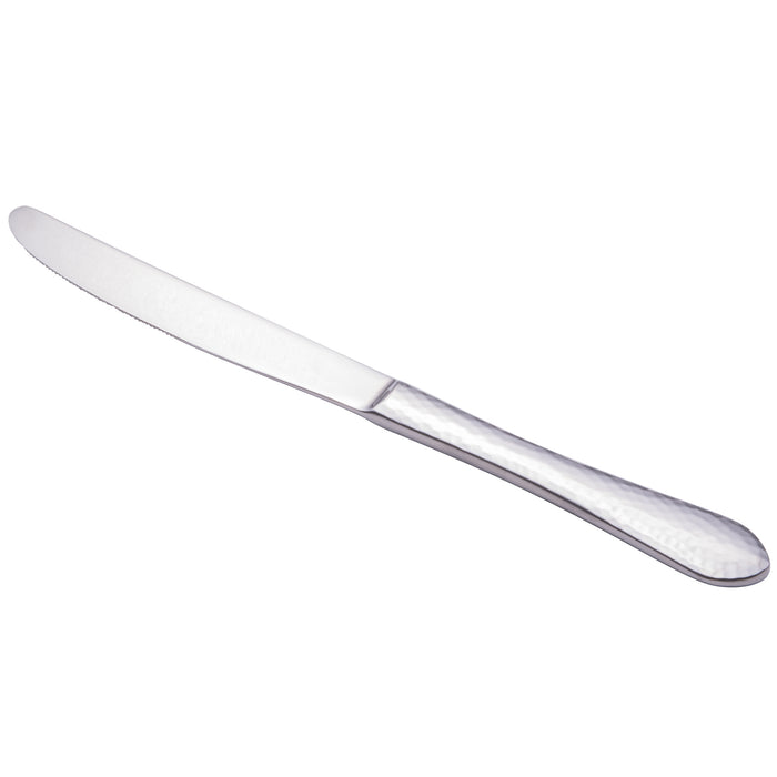 Walco 6345 Ironstone 8 13/16" 18/10 Stainless Steel Extra Heavy Weight Dinner Knife - 12/Pack