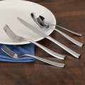 Walco 83051 Baypoint 8" 18/0 Stainless Steel Heavy Weight Table Fork - 12/Pack
