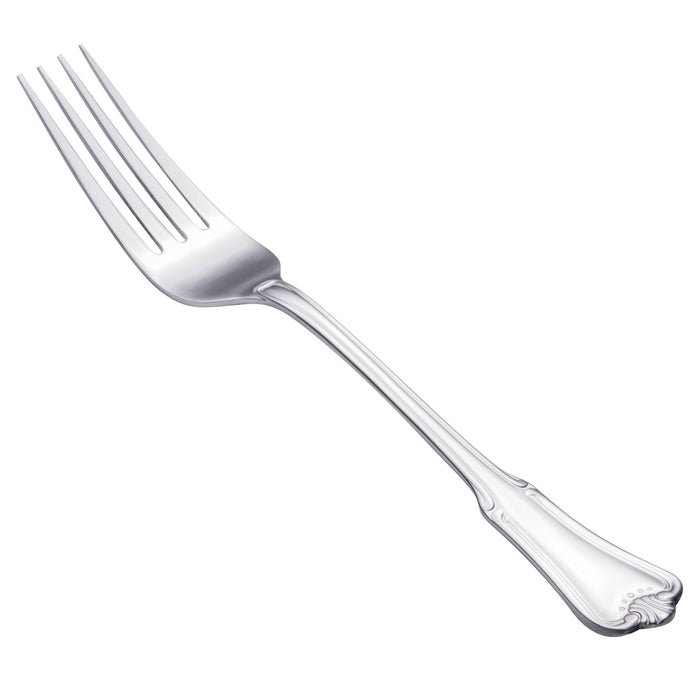 Walco 90051 Barony 8 5/16" 18/0 Stainless Steel Heavy Weight European Table Fork - 12/Pack