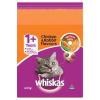 WHISKAS CHICKEN RABBIT 6.5KG