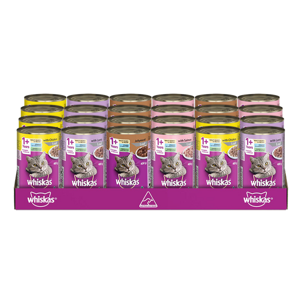 WHISKAS MIXED VARIETIES 400G CTN24