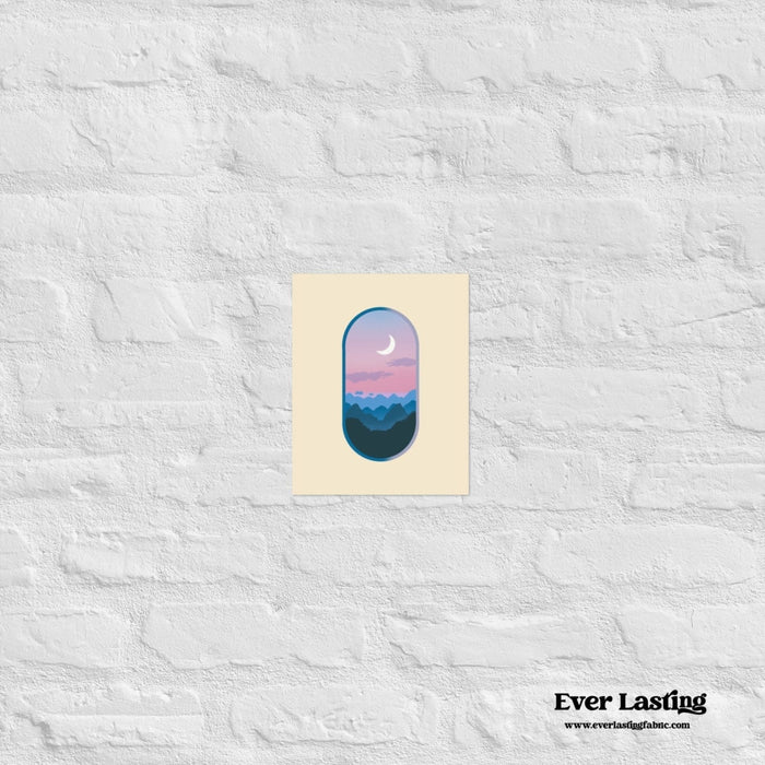 “Window to the Moon” Aesthetic Night Sky Print - Ever Lasting
