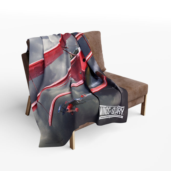 Wings of Glory WW1 Arctic Fleece Blanket