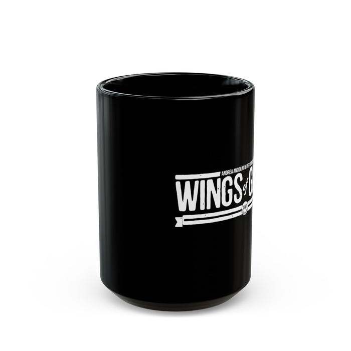 Wings of Glory WW1 Logo Black Mug (11oz, 15oz)