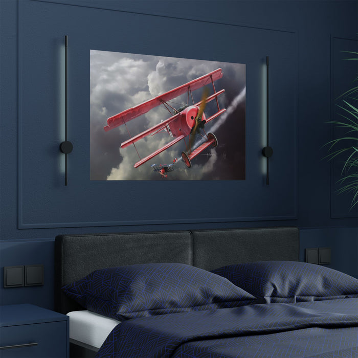 Wings of Glory WW1 Satin Poster — Aviation Wall Art Print