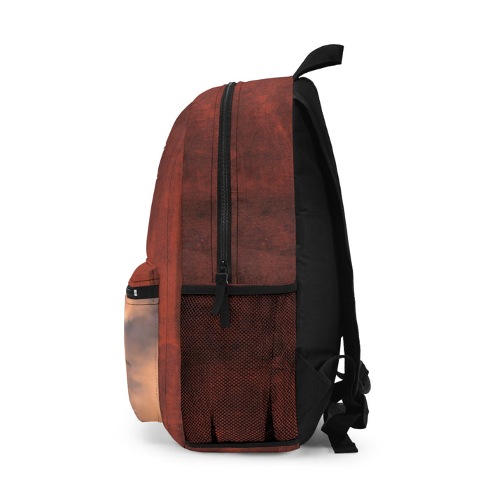 Side view of Wings Of Glory: WW2 Backpack featuring a durable design and spacious compartments