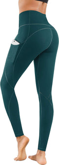 Women High Waist Yoga Pants with Pockets Stretch Soft Leggings