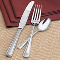 World Tableware Brandware 139 5262 Classic Rim 8 3/8" 18/0 Stainless Steel Medium Weight Dinner Knife - 12/Pack