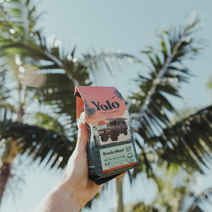 YOLO SUNRISE BLEND MEDIUM ROAST COFFEE 12OZ.