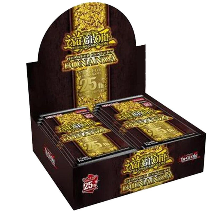 Yu-Gi-Oh Quarter Century Bonanza Booster Box featuring 25th anniversary collectible card packs
