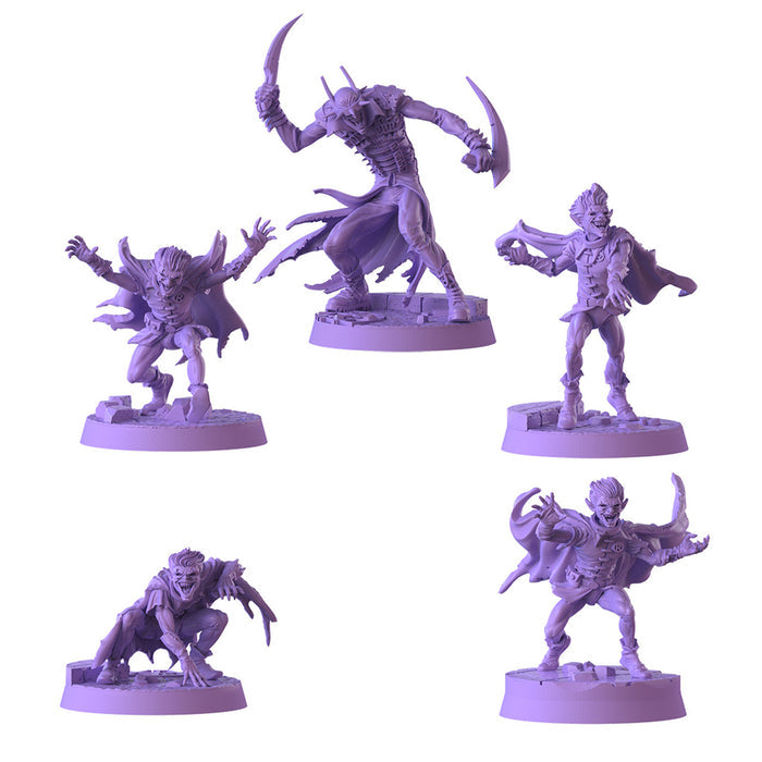 Zombicide 2nd Edition: Dark Nights Metal - Pack 1 includes five detailed miniatures for tabletop gaming